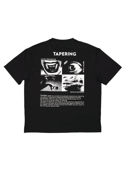 Skull House Running Company TAPERING RUN TEE, UNISEX - BLACK - AVBL MRKT (1)