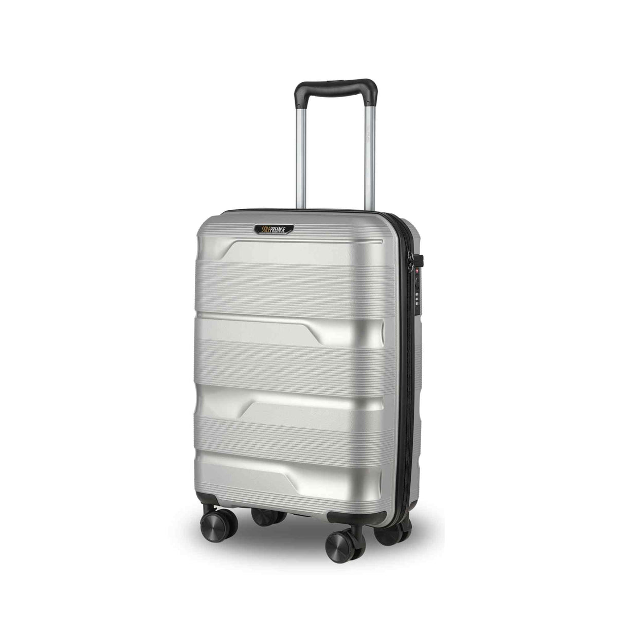 Sole Premise 20-inch Silver Carry-On Hardcase Roller Luggage - AVBL MRKT (1)