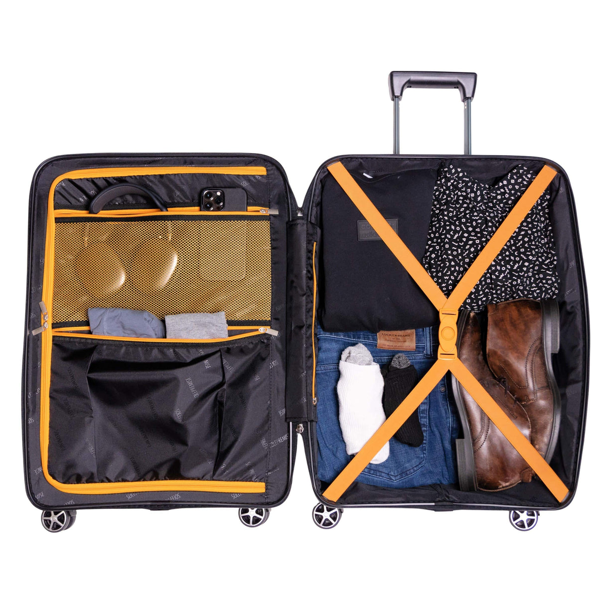 Sole Premise 24-inch Black Hardcase Roller Luggage - AVBL MRKT (4)