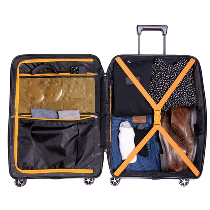 Sole Premise 24-inch Black Hardcase Roller Luggage - AVBL MRKT (4)