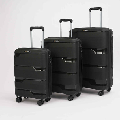 Sole Premise Black Hardcase Roller Luggage Set (28', 24' and 20') - AVBL MRKT (1)