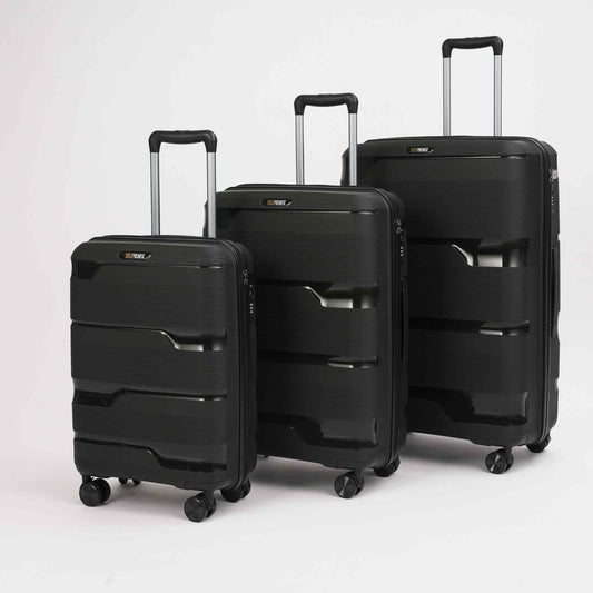 Sole Premise Black Hardcase Roller Luggage Set (28', 24' and 20') - AVBL MRKT (1)