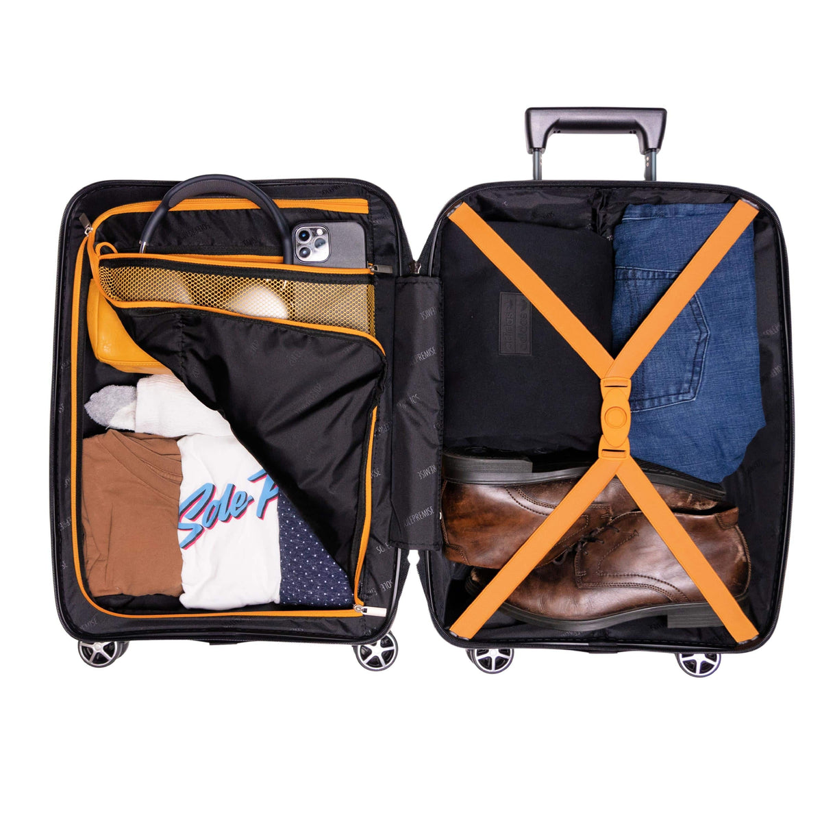 Sole Premise Black Hardcase Roller Luggage Set (28', 24' and 20') - AVBL MRKT (7)