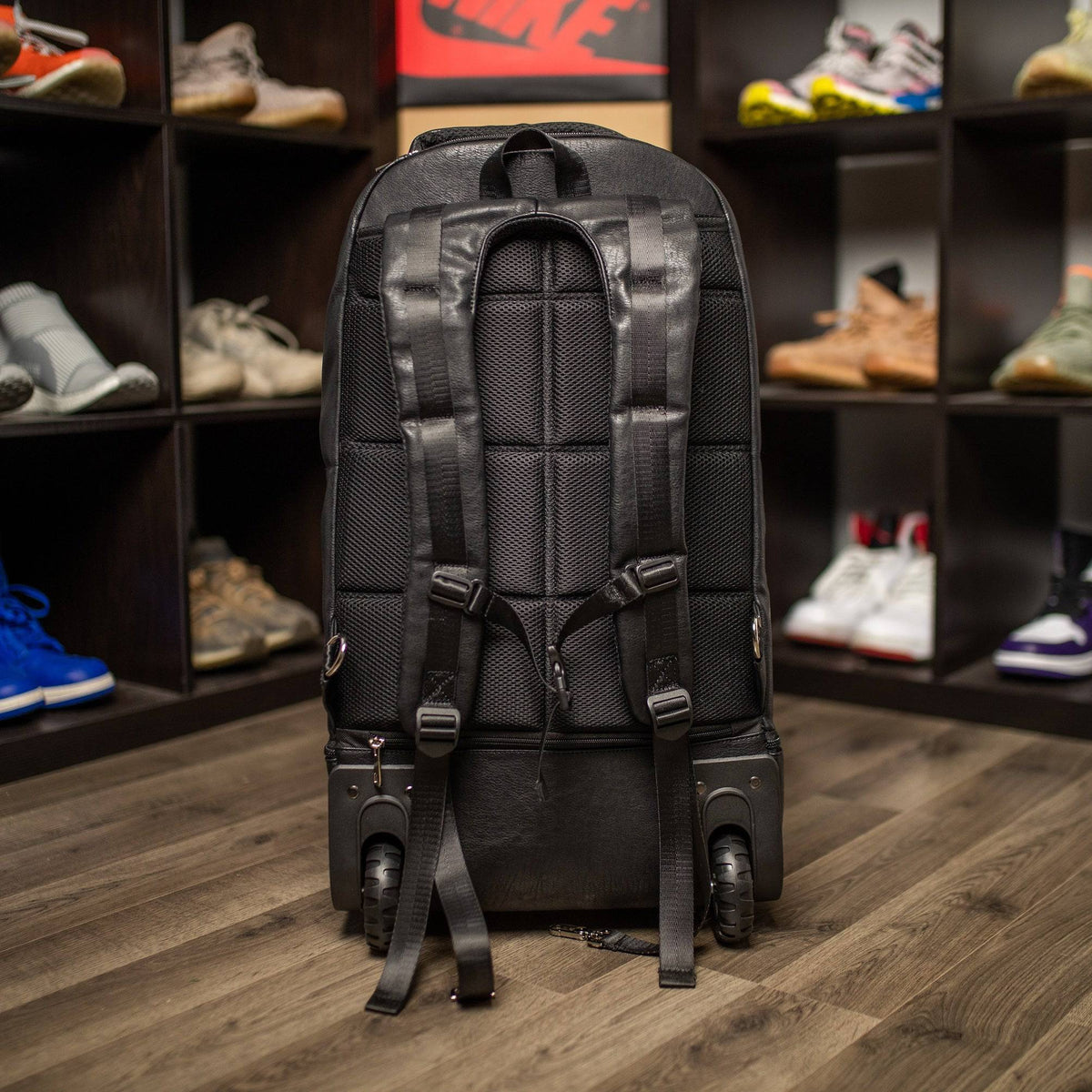 Sole Premise Black Leather Carry-On Roller Bag (Only 150 Made) - AVBL MRKT (6)