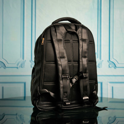 Sole Premise Black Leather Commuter Bag - AVBL MRKT (7)