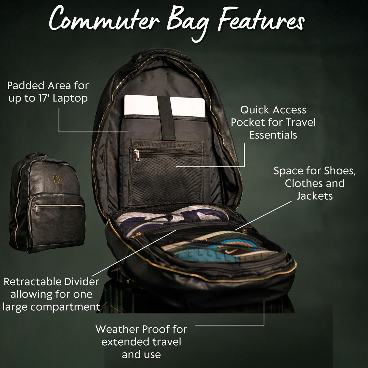 Sole Premise Black Leather Daily Commuter Bag XL - AVBL MRKT (4)