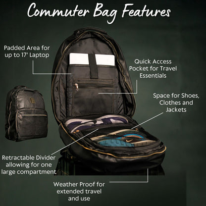 Sole Premise Black Leather Daily Commuter Bag XL - AVBL MRKT (4)