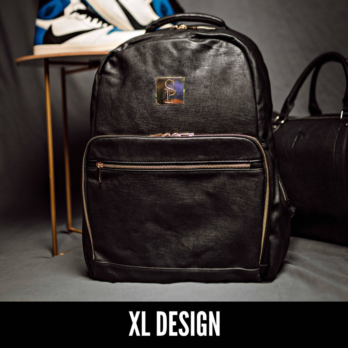 Sole Premise Black Leather Daily Commuter Bag XL - AVBL MRKT (6)