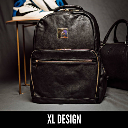 Sole Premise Black Leather Daily Commuter Bag XL - AVBL MRKT (6)
