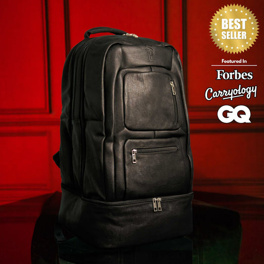 Sole Premise Black Leather Patented Carry On Backpack (Only 300 Made) - AVBL MRKT (1)