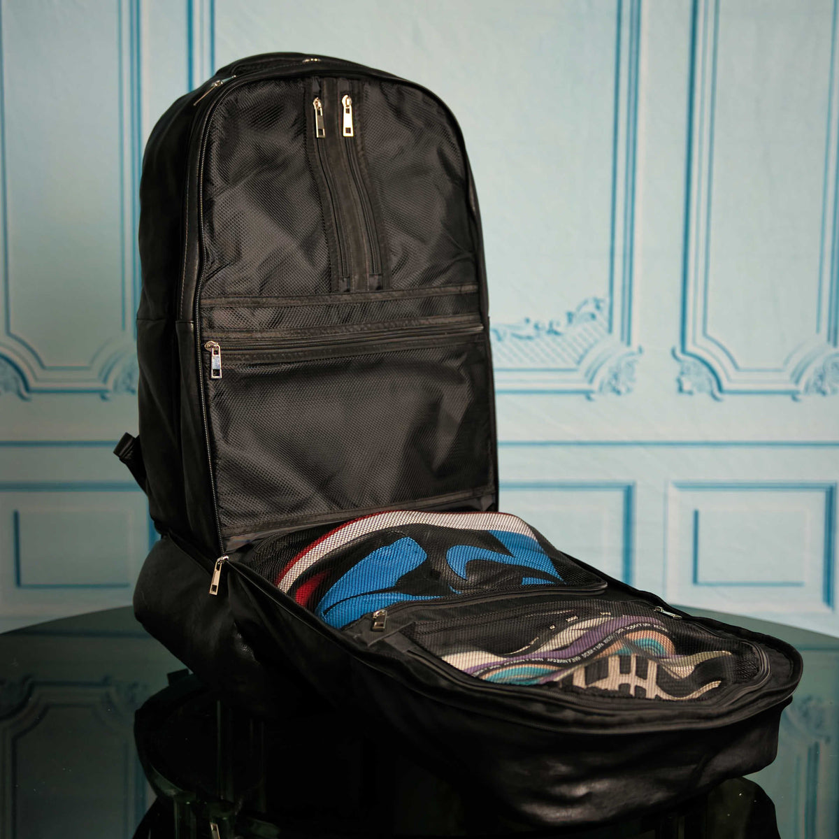 Sole Premise Black Leather Patented Carry On Backpack (Only 300 Made) - AVBL MRKT (13)