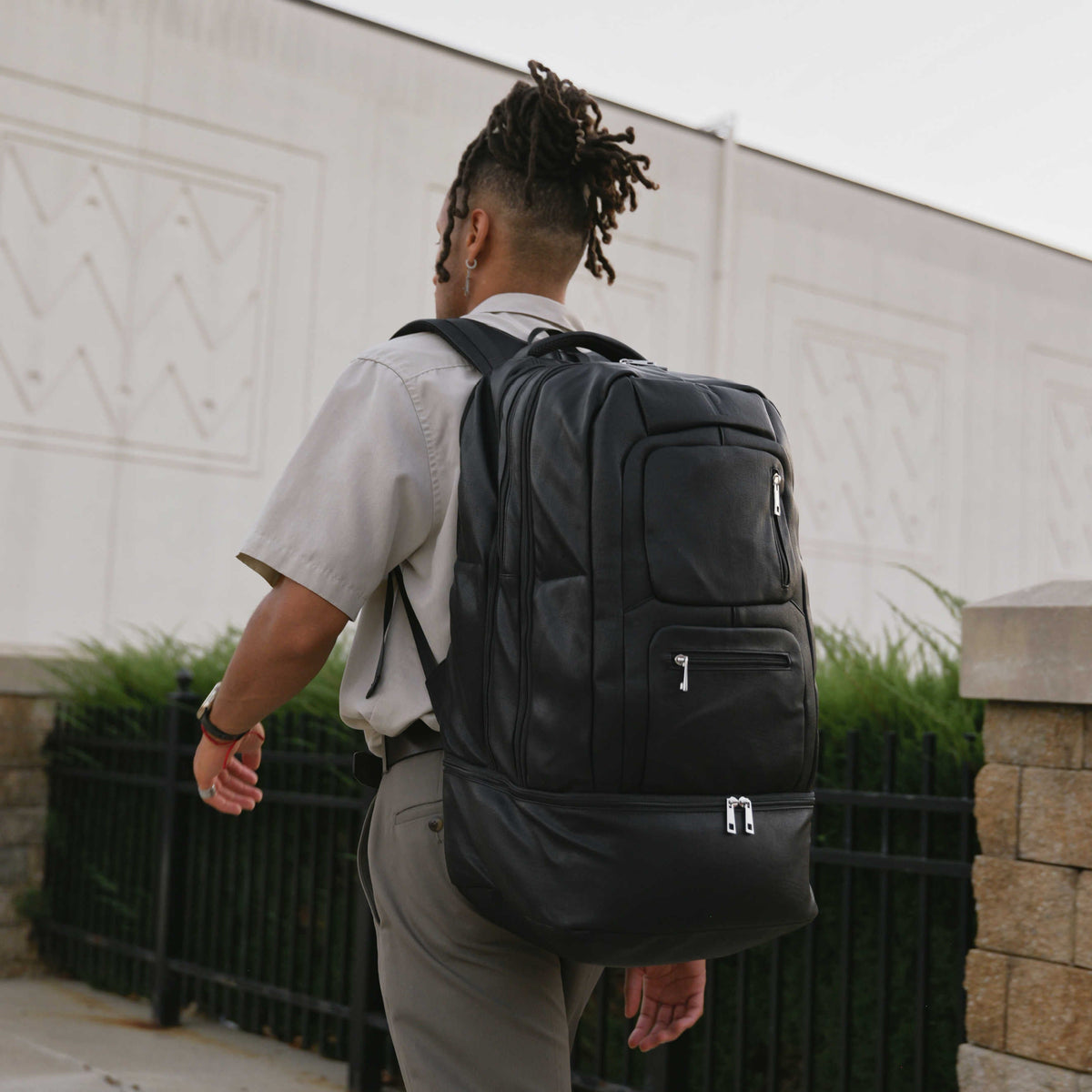Sole Premise Black Leather Patented Carry On Backpack (Only 300 Made) - AVBL MRKT (17)