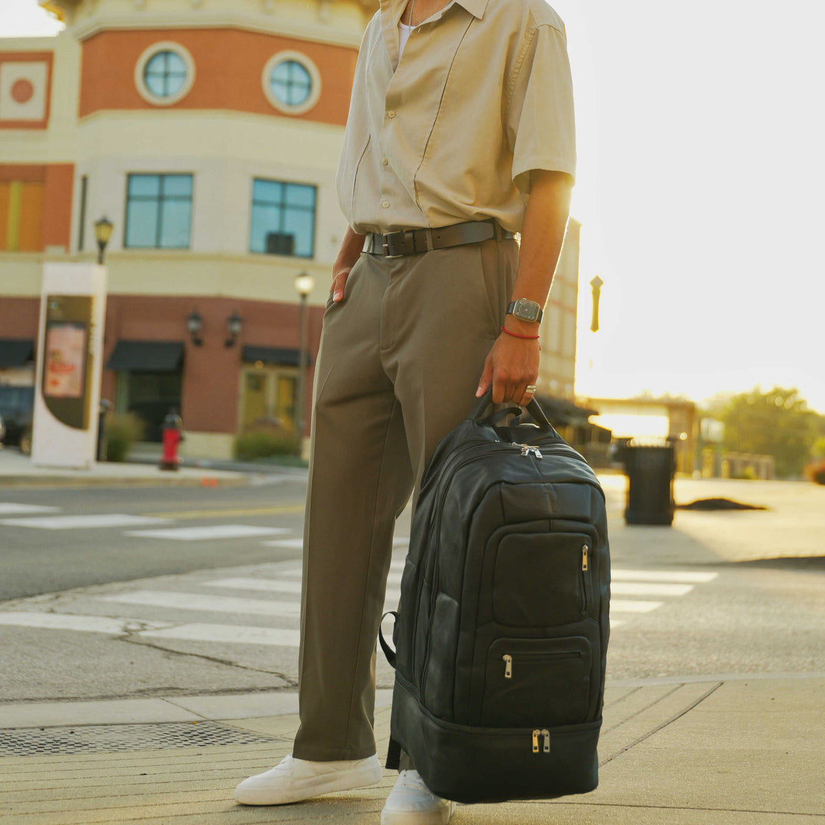 Sole Premise Black Leather Patented Carry On Backpack (Only 300 Made) - AVBL MRKT (18)