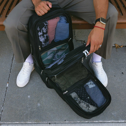 Sole Premise Black Leather Patented Carry On Backpack (Only 300 Made) - AVBL MRKT (8)