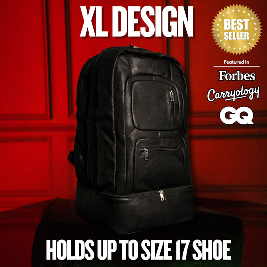 Sole Premise Black Leather Patented Carry-on Bag (XL Design) (Only 300 Made) - AVBL MRKT (1)
