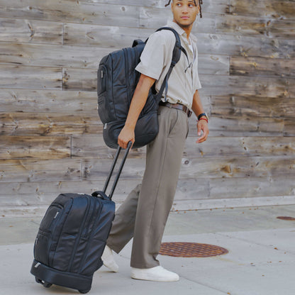 Sole Premise Black Leather Patented Carry-on Bag (XL Design) (Only 300 Made) - AVBL MRKT (3)