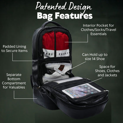 Sole Premise Black Leather Patented Carry-on Bag (XL Design) (Only 300 Made) - AVBL MRKT (6)