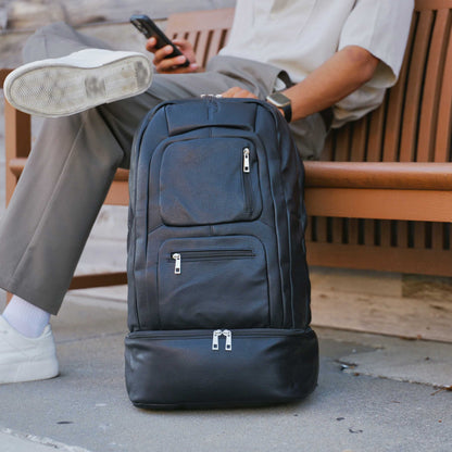 Sole Premise Black Leather Patented Carry-on Bag (XL Design) (Only 300 Made) - AVBL MRKT (7)