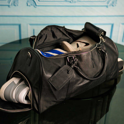 Sole Premise Black Leather Roller Bag Set - AVBL MRKT (12)
