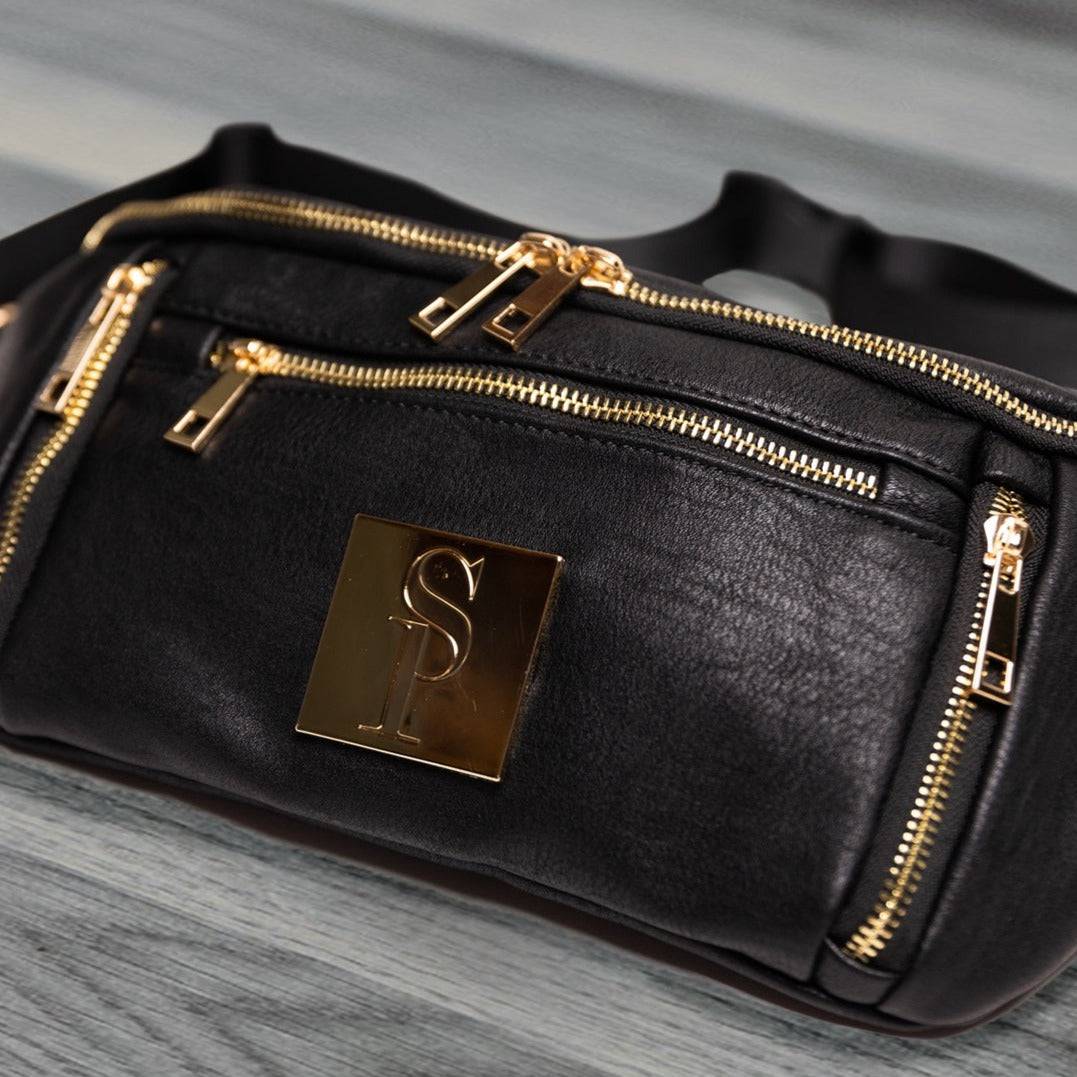 Sole Premise Black Leather Sling Bag - AVBL MRKT (2)