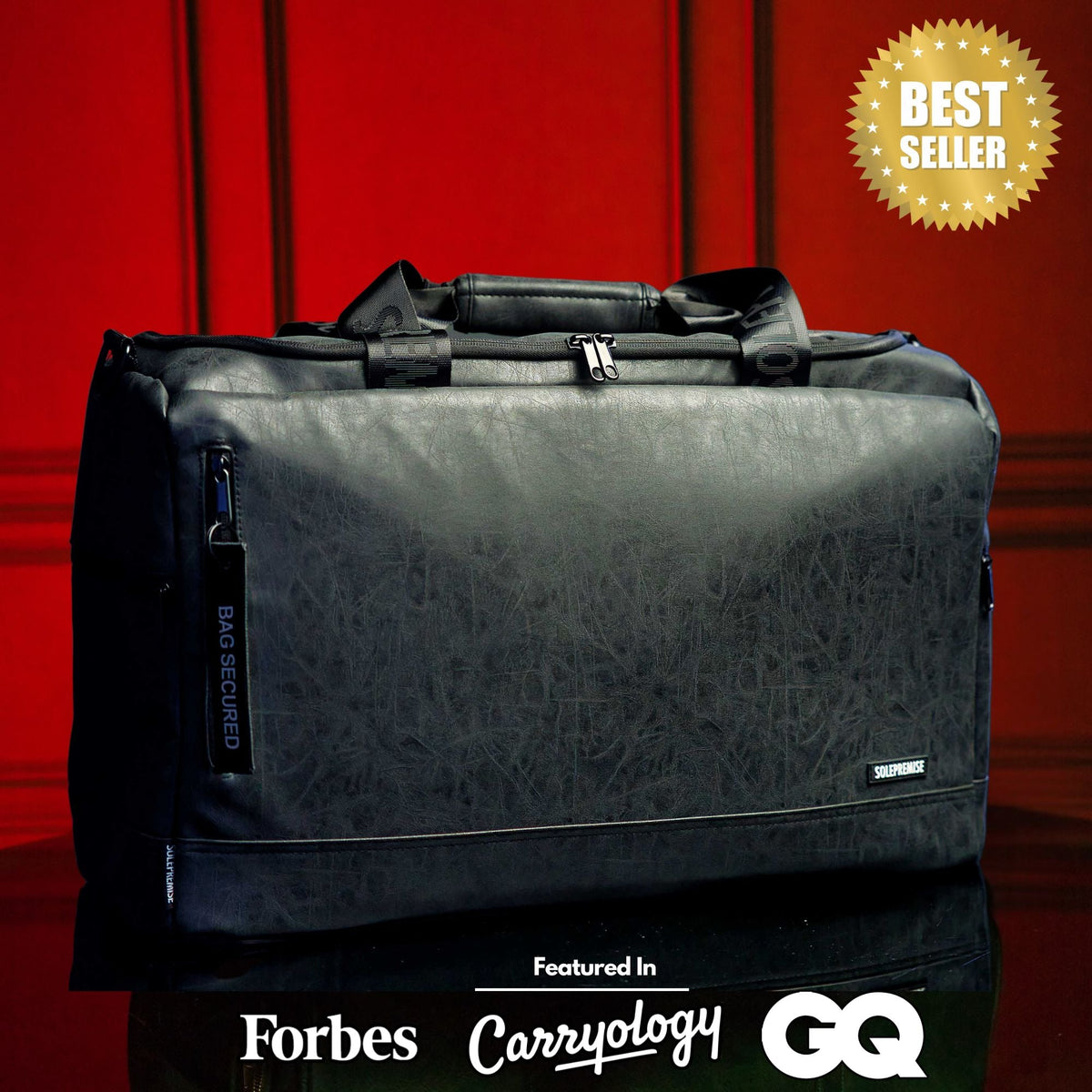 Sole Premise Black Leather Sneaker Duffle - AVBL MRKT (1)