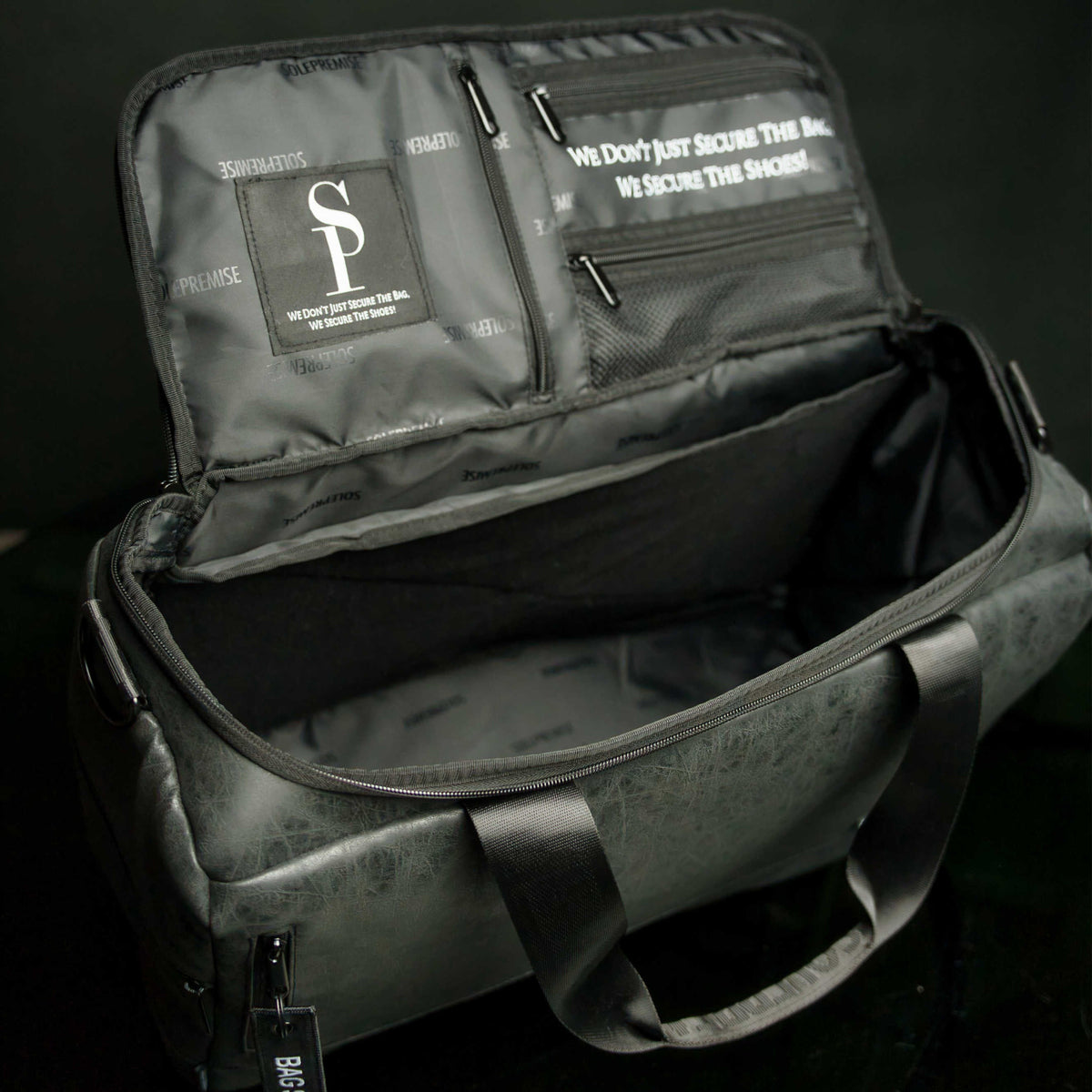 Sole Premise Black Leather Sneaker Duffle - AVBL MRKT (2)