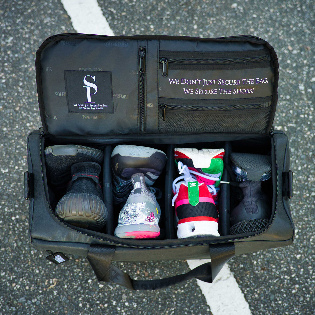 Sole Premise Black Leather Sneaker Duffle - AVBL MRKT (7)