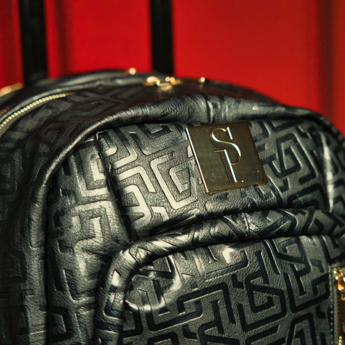 Sole Premise Black Monogram Leather Carry-On Roller Bag (Only 150 Made) - AVBL MRKT (5)