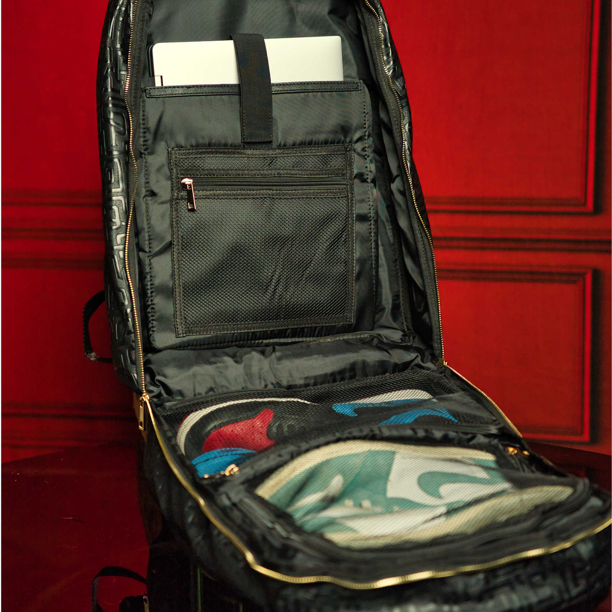 Sole Premise Black Monogram Leather Commuter Bag - AVBL MRKT (2)
