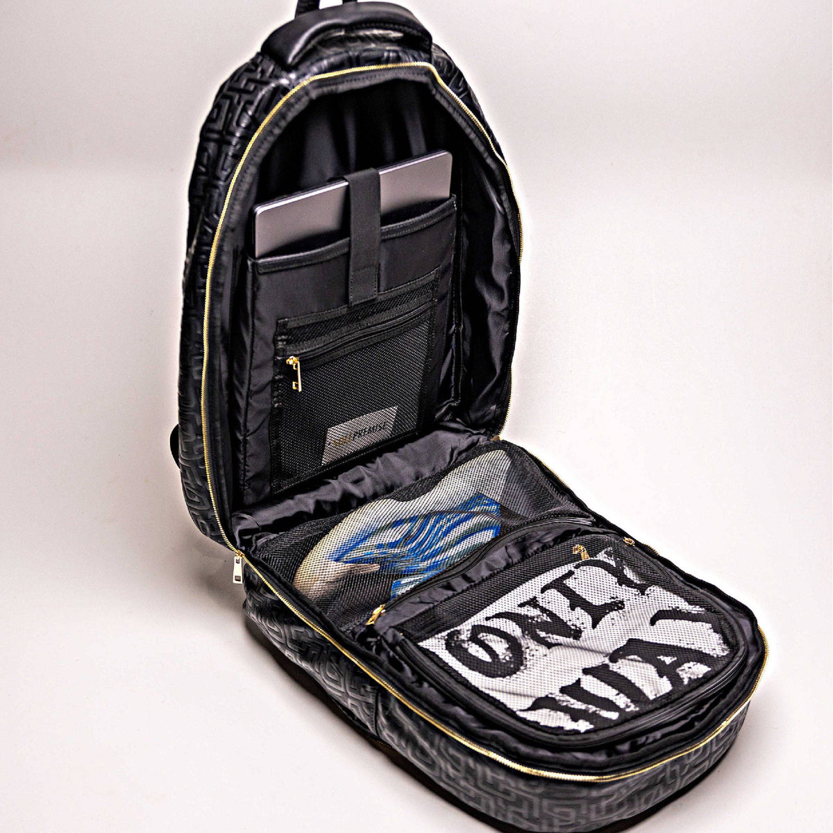 Sole Premise Black Monogram Leather Commuter Bag - AVBL MRKT (5)