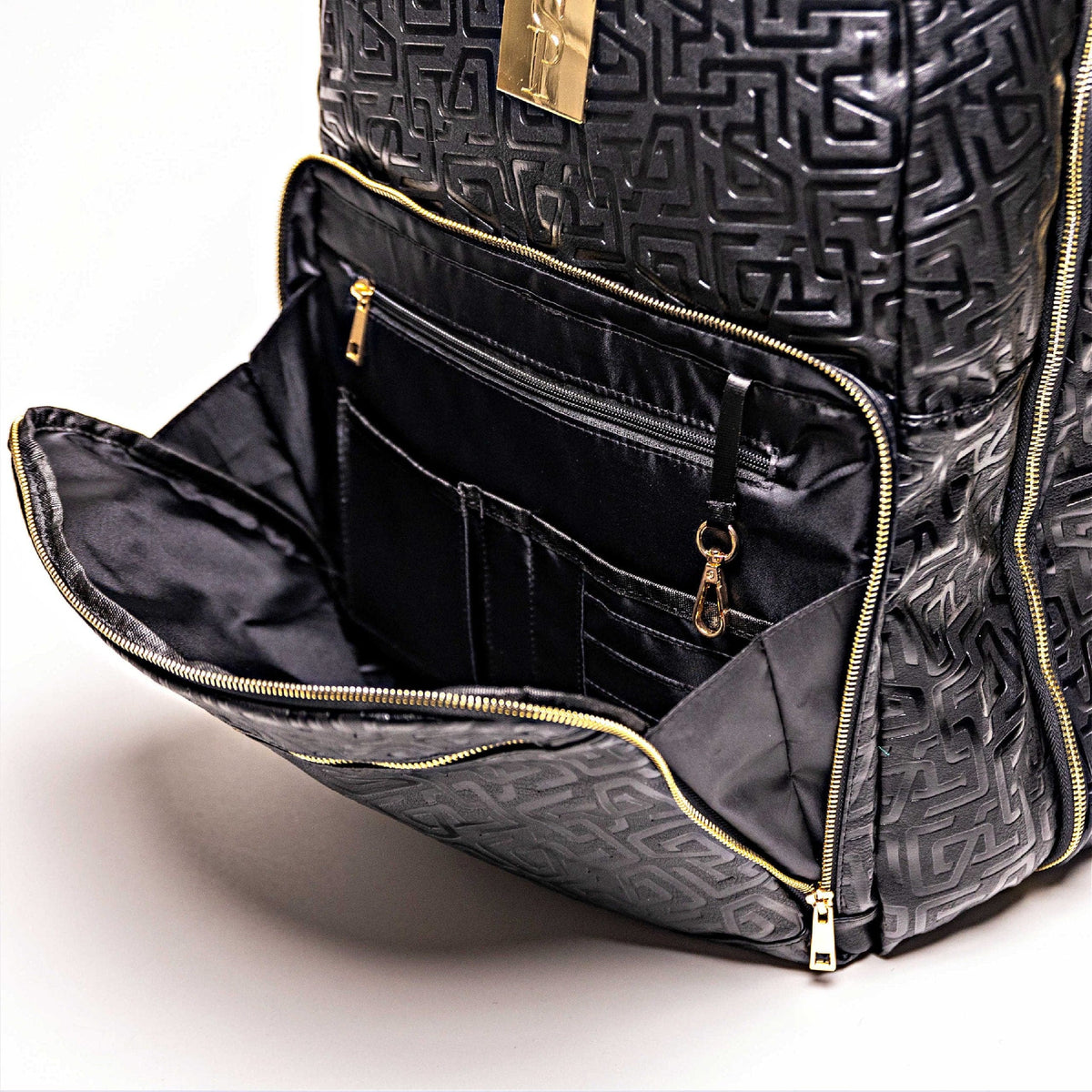 Sole Premise Black Monogram Leather Commuter Bag - AVBL MRKT (6)
