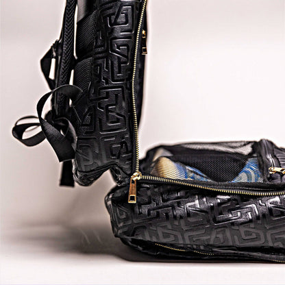 Sole Premise Black Monogram Leather Commuter Bag - AVBL MRKT (9)