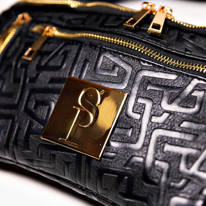 Sole Premise Black Monogram Leather Crossbody Bag - AVBL MRKT (5)