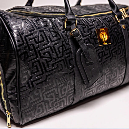 Sole Premise Black Monogram Leather Duffle Bag (150 Made) - AVBL MRKT (8)