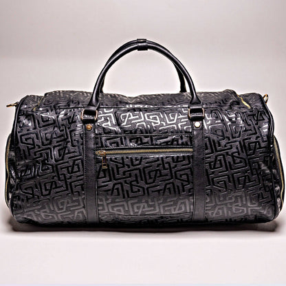 Sole Premise Black Monogram Leather Duffle Bag (150 Made) - AVBL MRKT (9)