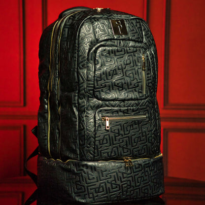 Sole Premise Black Monogram Leather Patented Carry-On Backpack (Only 150 Made) - AVBL MRKT (1)