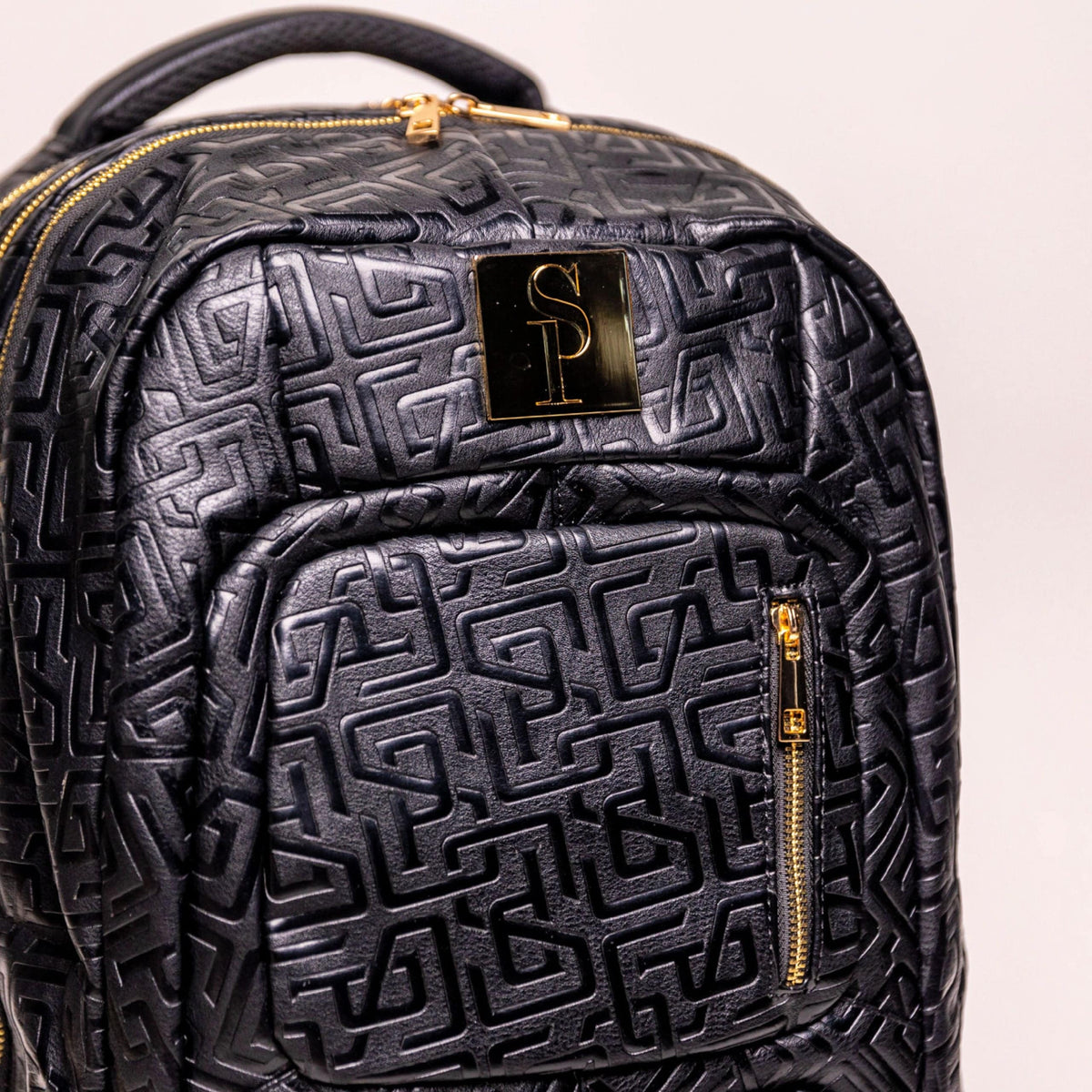Sole Premise Black Monogram Leather Patented Carry-On Backpack (Only 150 Made) - AVBL MRKT (10)