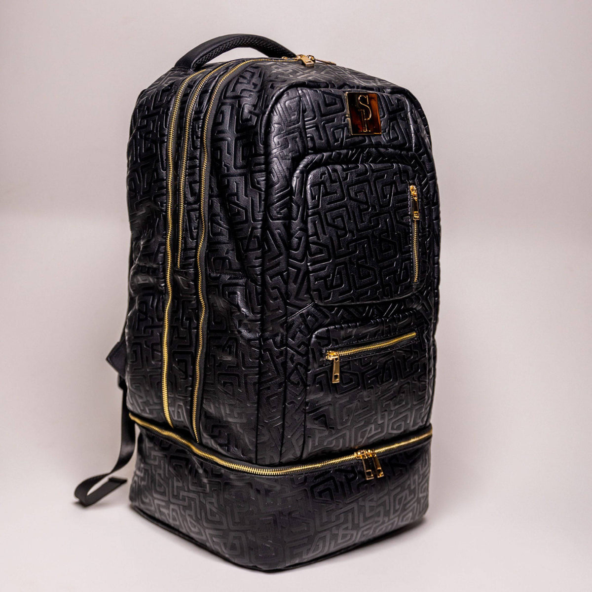Sole Premise Black Monogram Leather Patented Carry-On Backpack (Only 150 Made) - AVBL MRKT (6)
