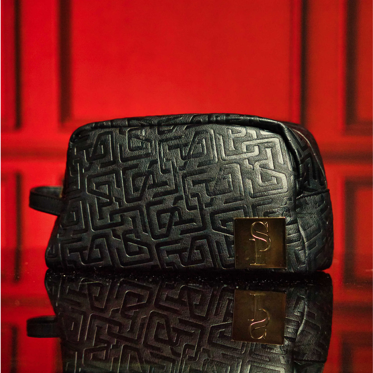 Sole Premise Black Monogram Leather Toiletry Bag - AVBL MRKT (1)
