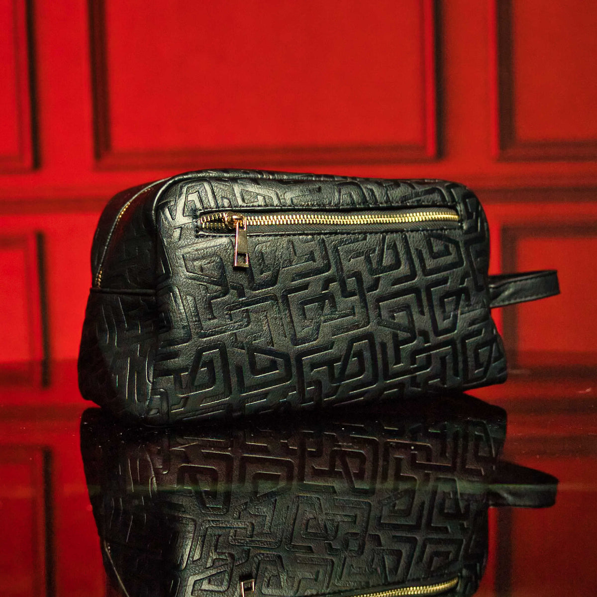 Sole Premise Black Monogram Leather Toiletry Bag - AVBL MRKT (2)