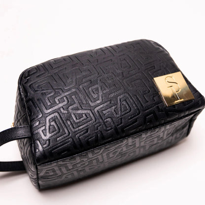 Sole Premise Black Monogram Leather Toiletry Bag - AVBL MRKT (4)