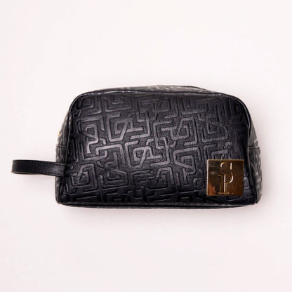 Sole Premise Black Monogram Leather Toiletry Bag - AVBL MRKT (5)