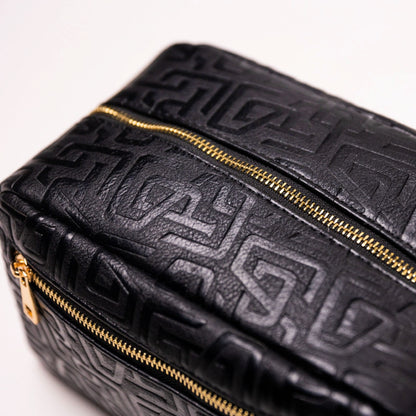 Sole Premise Black Monogram Leather Toiletry Bag - AVBL MRKT (6)