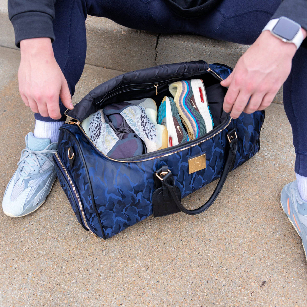 Sole Premise Blue Camo Weekender Duffle Bag - AVBL MRKT (3)