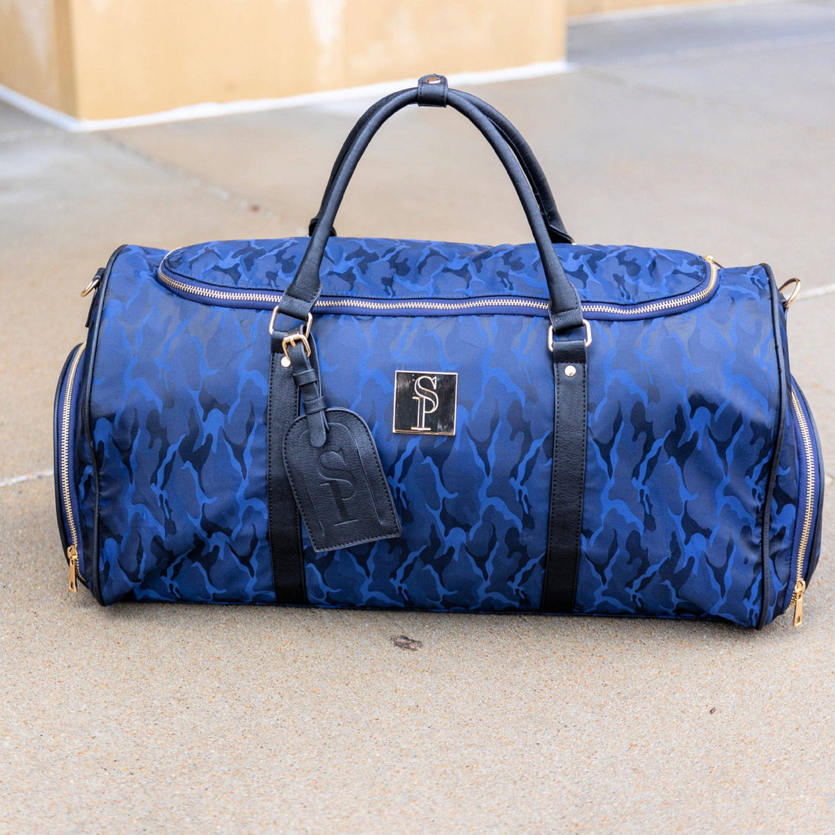 Sole Premise Blue Camo Weekender Duffle Bag - AVBL MRKT (5)