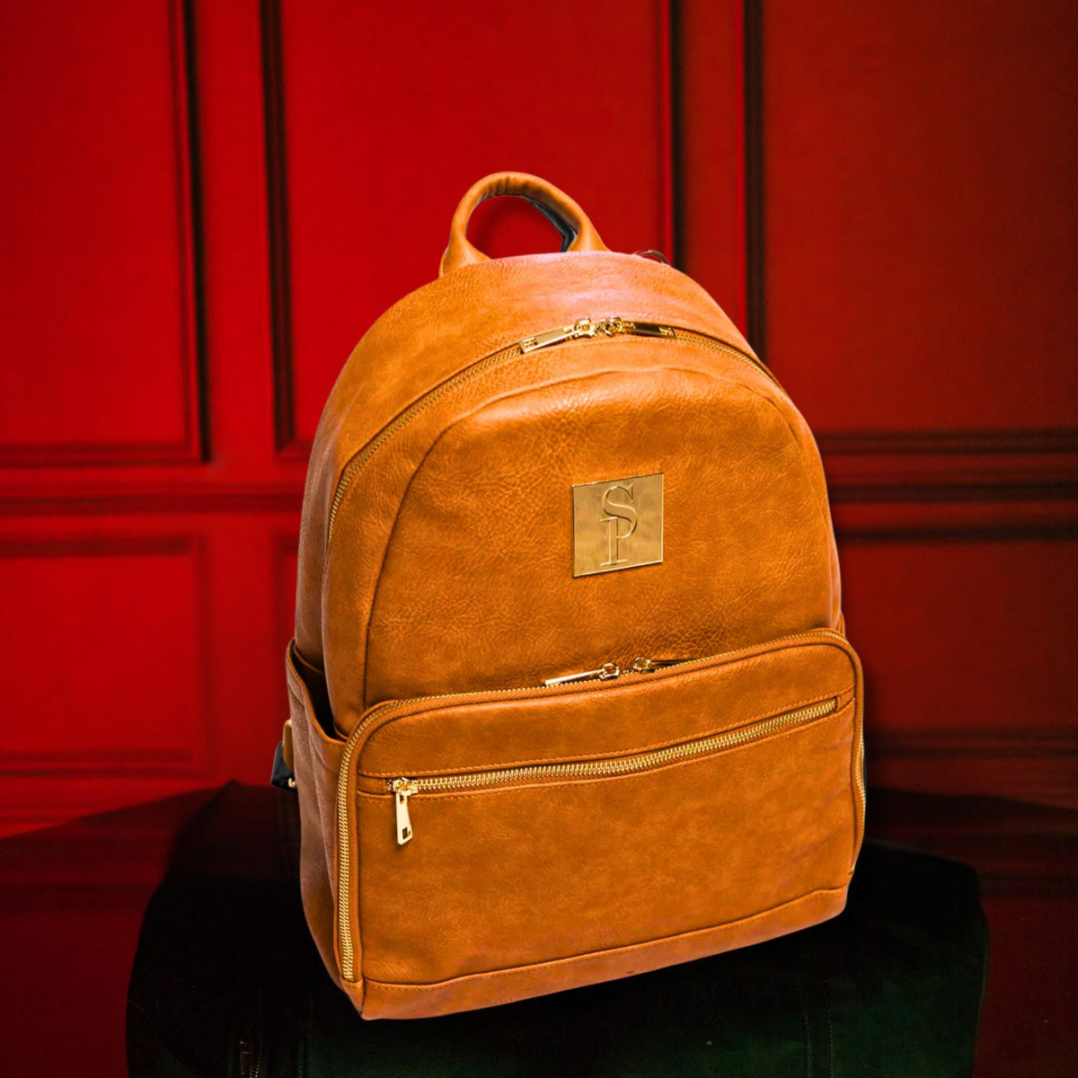 Sole Premise Brown Leather Carrier Backpack - AVBL MRKT (1)