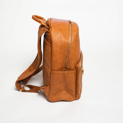 Sole Premise Brown Leather Carrier Backpack - AVBL MRKT (5)