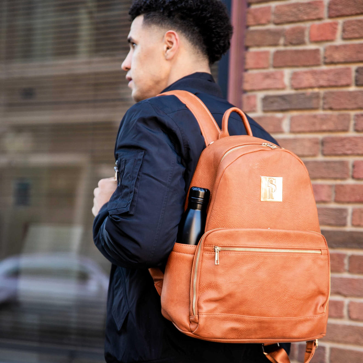 Sole Premise Brown Leather Carrier Backpack - AVBL MRKT (7)