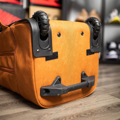 Sole Premise Brown Leather Carry-On Patented Roller Bag (Only 150 Made) - AVBL MRKT (8)