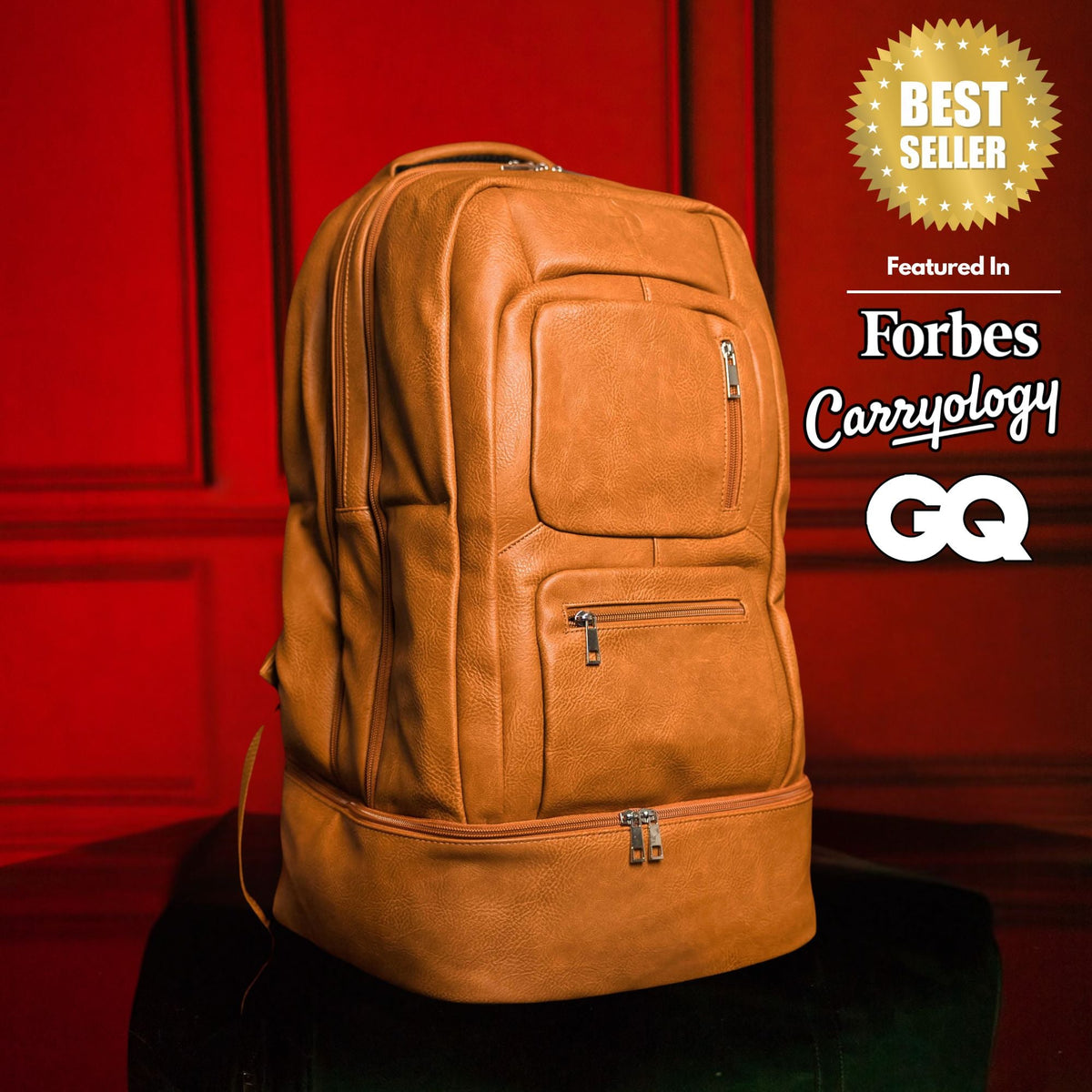 Sole Premise Brown Leather Luxury Patented Carry-On Bag (Only 300 Made) - AVBL MRKT (1)
